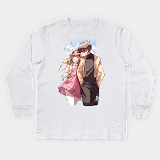 Sakura and Syaoran date Kids Long Sleeve T-Shirt